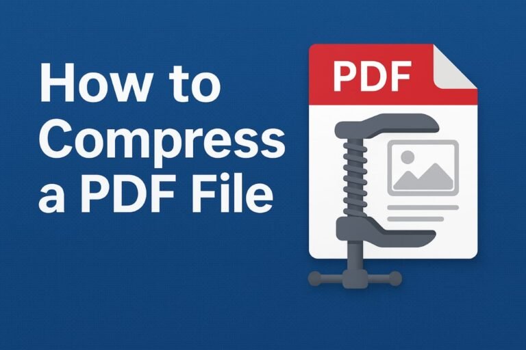How to compress a PDF file made from a photo